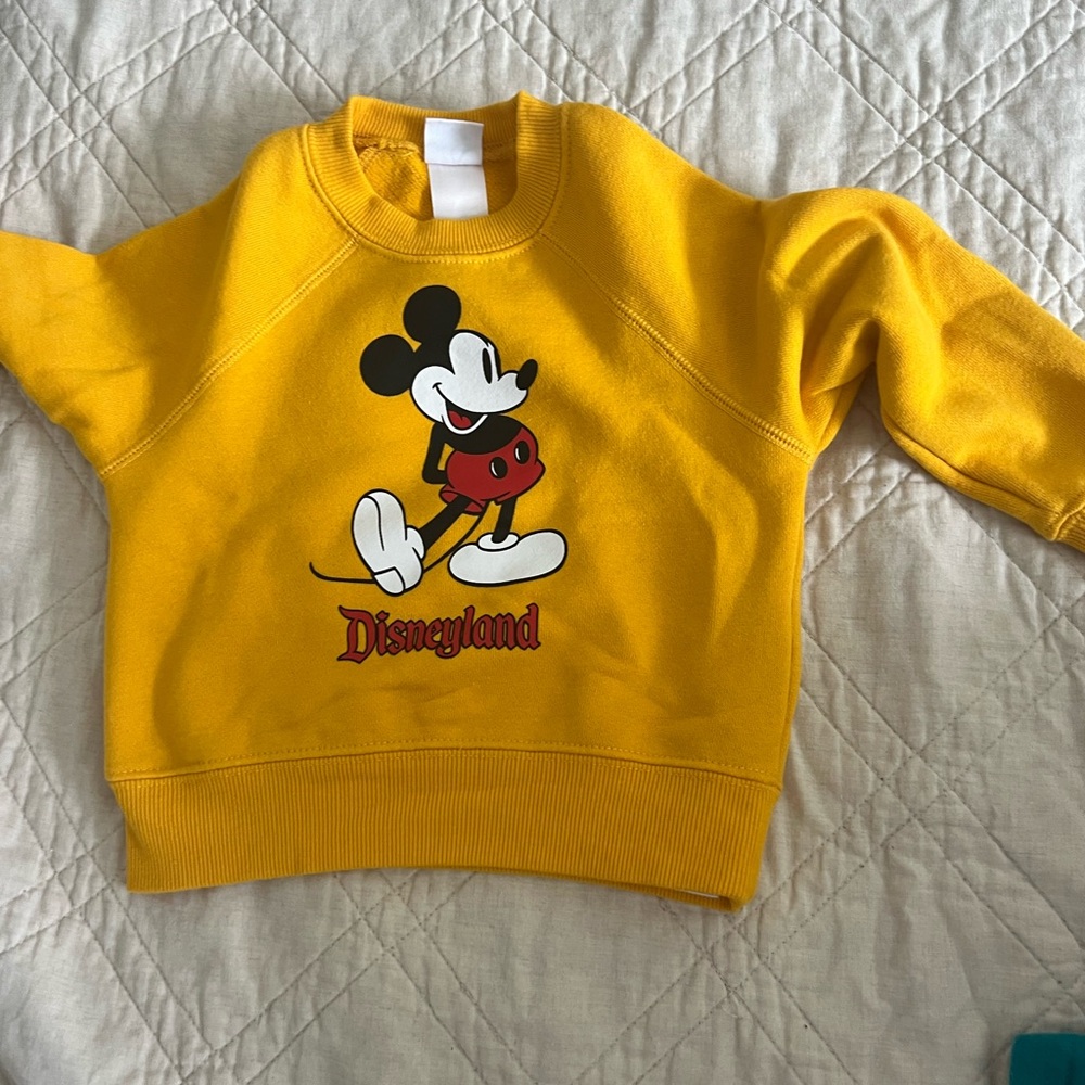 Disney Bright Yellow Apparel with Mickey Tag